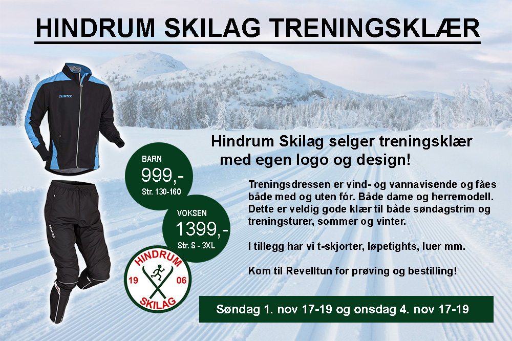 Kjøp treningsklær fra Hindrum Skilag